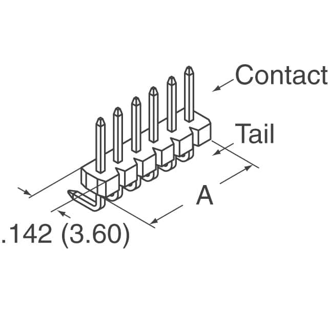 901210126 Molex  Headers Male Pins